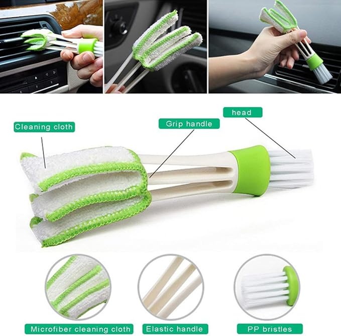 TEHAUX 8pcs Window Groove Cleaning Brush Set Scrubber for Wet and Dry Use, Multi-Size Gap Brushes for Window Tracks and Crevices, Household Cleaning Tools for Indoor Dust Removal
