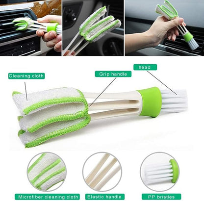 TEHAUX 8pcs Window Groove Cleaning Brush Set Scrubber for Wet and Dry Use, Multi-Size Gap Brushes for Window Tracks and Crevices, Household Cleaning Tools for Indoor Dust Removal