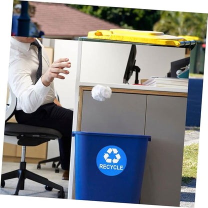 TEHAUX 8pcs Garbage Bin Sticker Waste Sorting Recycling Labels PVC Trash Can Classification Stickers for Home
