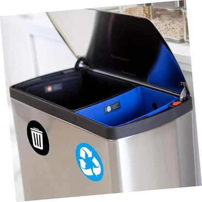 1Set PVC Waste Sorting Stickers Self Adhesive Trash Bin Labels for Recycling and Trash Can Decals Easy to Apply Promote Sustainable Waste Management