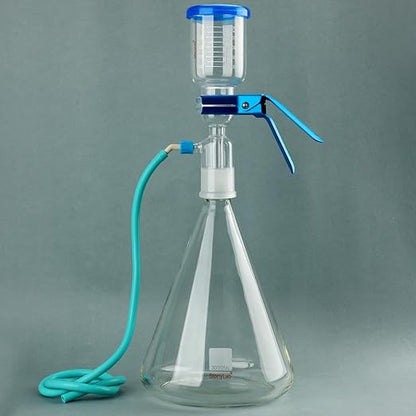 stonylab Glass Filtration Apparatus, Borosilicate Glass Vacuum Filtration Assembly Filter Kit with 3000 ml Filtering Flask and 500 ml Graduated Funnel