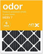 AIRX FILTERS WICKED CLEAN AIR. ODOR 20x25x1 MERV 7 Carbon Pleated Air Filter - Made in the USA - Box of 6