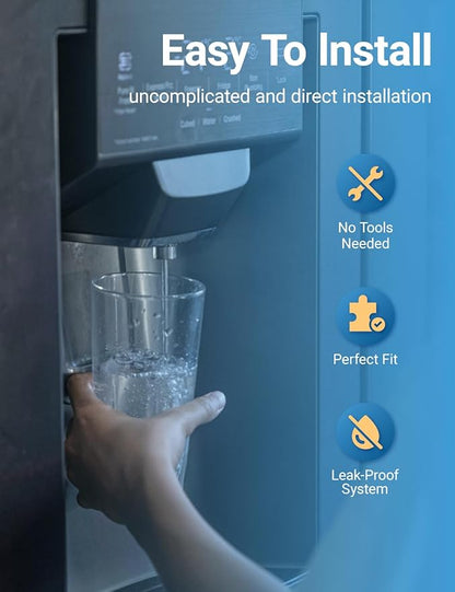 Adq360061 Water Filter Replacement for LG Lt700p Adq36006101 Lfds22520s, Cobectal Water Filter Replacement for kenmore 9690 469690 Adq36006102 Lfxc24726s Lfxc29626s Rwf1200a Filter, 4-Pack