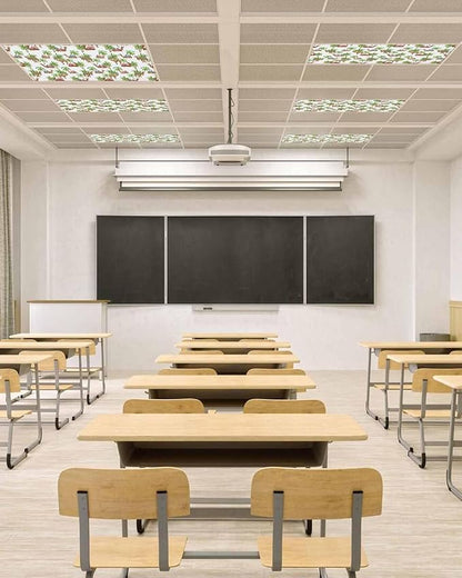 Fluorescent Light Covers for Ceiling Lights Deserts Camels Magnetic Light Filters 1 Pack 4x2 ft Southwest Date Trees Ceiling Lights Cover for Classroom Office School Home Drop Lamp Decor