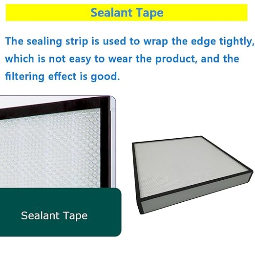 Laminar Flow Hood Filter Replacement Unit Replacement HEPA Filter Compatible with FFU Fan for Air Flow Clean Bench Class 100/ISO 5 Cleanliness 22.44x22.44x3.15in Size