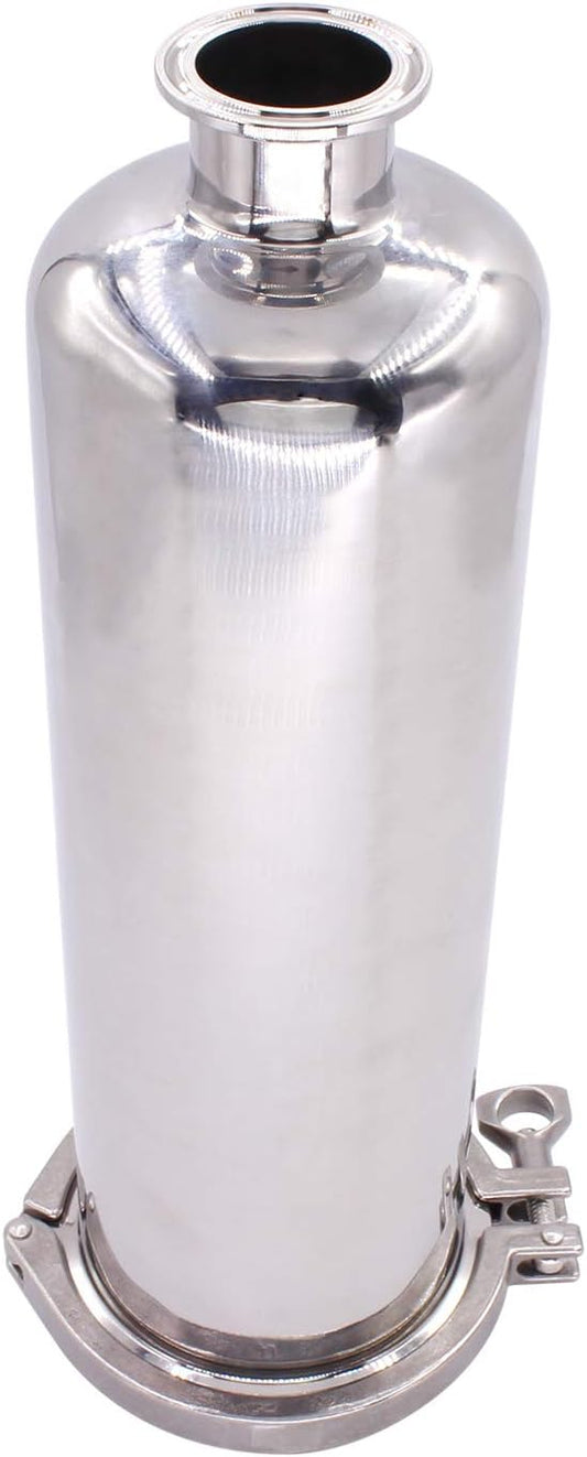 DERNORD 1.5 Inch Tri-Clamp Filter - SS304 Sanitary Fittings Inline Straight Strainer with 100 Mesh Stainless Steel Screen