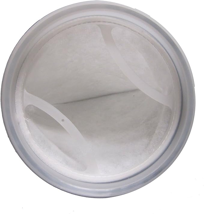 Wave Point 7 Inch Ring Filter Socks 200 Micron - Aquarium Felt Filter Bags - 7 Inch Ring by 16 Inches Long [Long Version] - Fits Eshopps and Aqueon (2 pk)