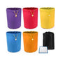 5Pcs 5-Gallon Filter Bag,Durable Oxford Cloth All-Mesh Filter Bags for 5 Gallon Bucket with Filter-Screen and Storage Pouch,220 to 25-Micron,for Hydroponics,Gardening,Juice