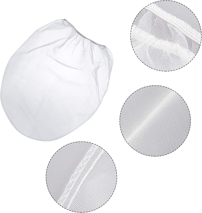 Paint Strainer Bags White Fine Mesh Filters Bag Bucket Elastic Opening Strainer Bags Hydroponic Paint Filter Bag for Paint Gardening (20 Pieces, 5 Gallon)