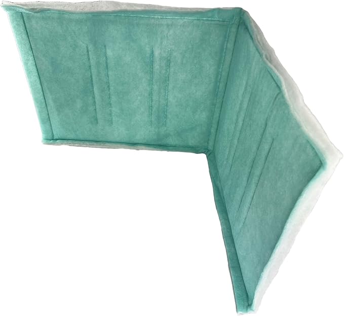 wioboy Paint Spray Booth Intake Filter Pad, 20" x 50" (8/case) Tacky Panel with Internal Wire Frame
