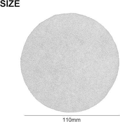 Air Filter G3 for Helios ELF-DLV 125, 10 Pack, 110 mm Diameter, Synthetic PET Fiber, Coarse Dust Retention, for ISO Coarse 50%, F1F1K1 Fire Rating, Up to 100°C