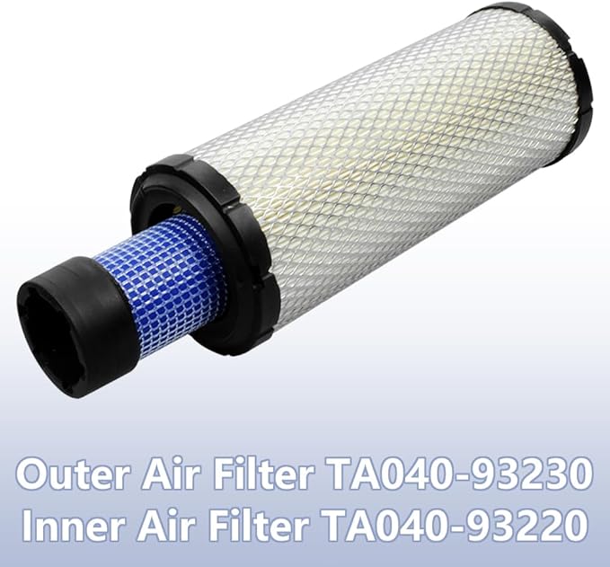 2pcs TA040-93230 TA040-93220 Filter Compatible with Kubota L2800DT/HST,L2900DT L3400DT/HST, L3800 2WD, L3010 2WD, L3240 2WD 4WD Replace 25-083-01-S 25 083 04-S