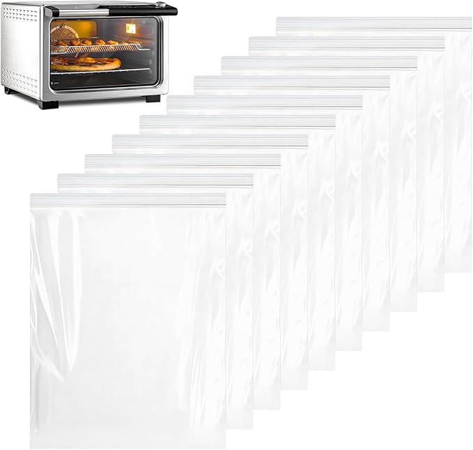 GrateGleam - 10 Pack Oven Rack Cleaning Bags | Heavy-Duty Leak-Proof Degreaser Soaking Bags with Secure Zip Seal for Stove Grates, BBQ Grills, Toaster Ovens, Roasting Pans and Camping