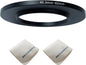 40.5mm Lens to 62mm Camera Lens Adapter 40.5mm to 62mm Step Up Ring Adapter Ring for All Brands of UV ND CPL, with Premium Lens Wiping Cloth 2 Pack (40.5mm-62mm)