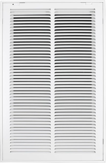 14"W x 24"H [Duct Opening Size] Steel Return Air Filter Grille - Removable Face/Door for 1 inch Filters -HVAC Vent Cover Grill - White [Outer Dimensions: 16 5/8"W X 26 5/8"H]