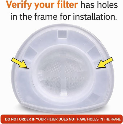 6 Pack Generic Filters Compatible with Black & Decker VF110 filter. Compatible With Models CHV1410L CHV9610 CHV1210 CHV1510 CHV1410 CHV1410B BDH2000L, 90558113-01