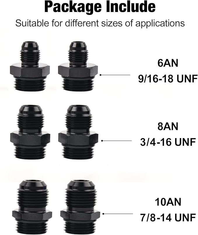 EVIL ENERGY Inline Fuel Filter 100 Micron with 6AN 8AN 10AN Adapter&Bracket Clamp 50MM Universal