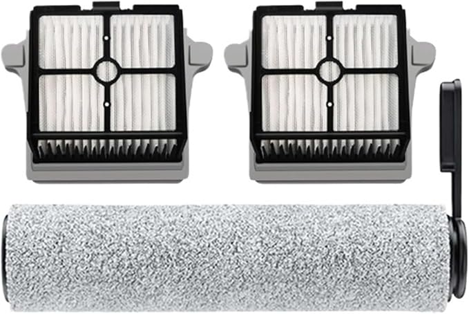 Wet and Dry Vacuum Cleaner Roller Brushes & Filters, Compatible for Tineco, Floor ONE S7 ProS6, Vacuum Cleaner Accessories Floor Scrubber Parts(B)