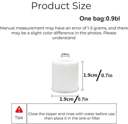 Aquarium Ceramic Ring Bio Ceramic Media Ring for Aquarium Filter Replacement Biological Material Remover for Aquarium Fish Tank Pond Filter