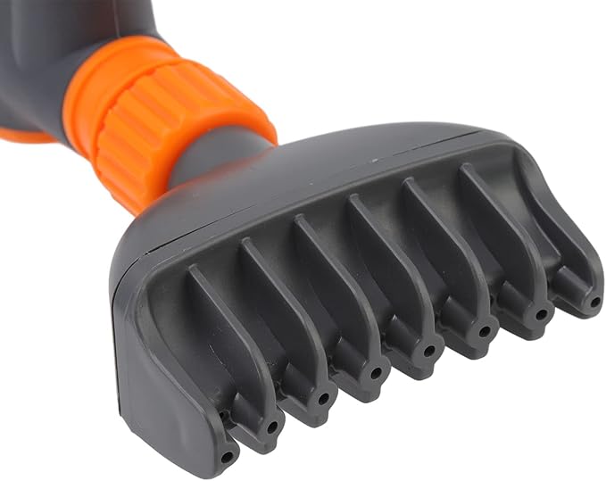 AMAKO Cartridge Filter Cleaning Comb Orange Handheld Rinse Tool with Water Pipe for Swimming Pool Durable Efficient Multifunctional PP Nylon 28.3x9cm 443g