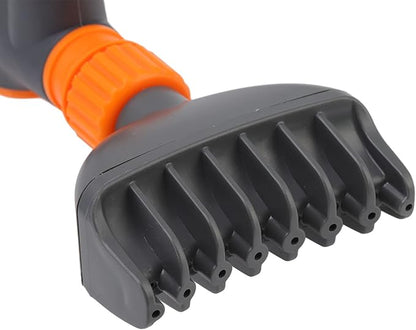 AMAKO Cartridge Filter Cleaning Comb Orange Handheld Rinse Tool with Water Pipe for Swimming Pool Durable Efficient Multifunctional PP Nylon 28.3x9cm 443g