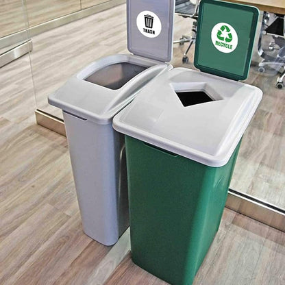 Waste Sorting Decal for Bins Reminding Stickers for Kitchen Garbage Can Labels