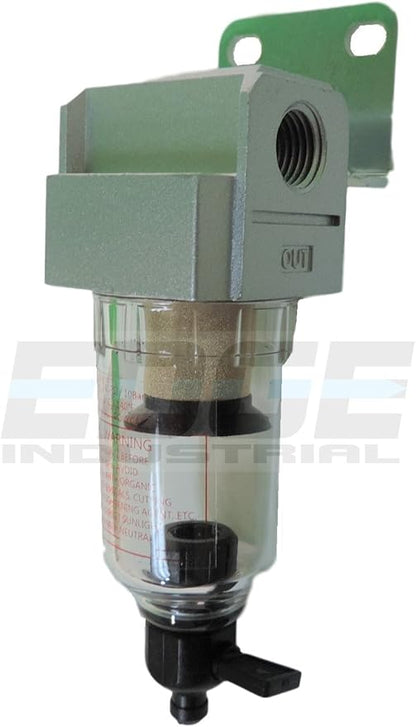 COMPRESSED AIR IN-LINE MINI PARTICULATE FILTER / WATER TRAP, 1/4" NPT, 5 MICRON