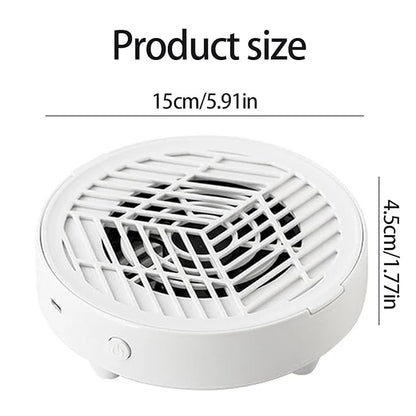 Nail Dust-Collector Filter for Nail Techs, Rechargeable Nail-Dust-Collector Sheets, Low Noise & Ergonomic Handle Design, Powerful Nails-Fan Nails-Tech-Must Haves for Gel Polish, Salon & Home Use