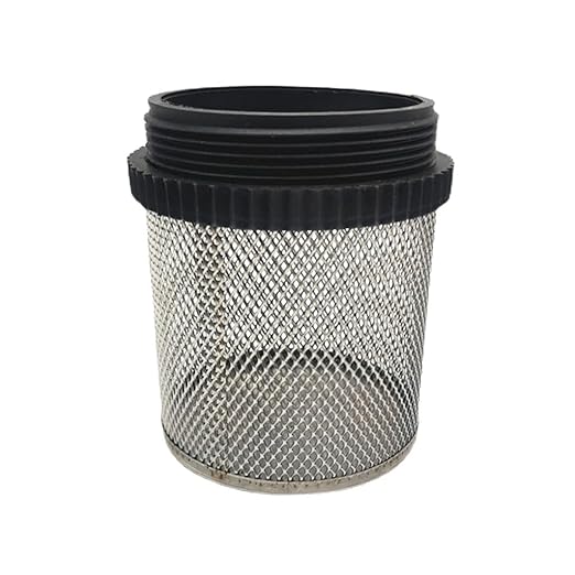 Heavy-Duty Plastic Strainer 1/2 3/4 - Male Inline Filter with Mesh Net for Pond Pumps & Greenhouse Watering(3")
