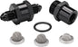 3AN Inline Fuel & Oil Feed Filter Set with 30 80 150 Micron Elements Aluminum Black