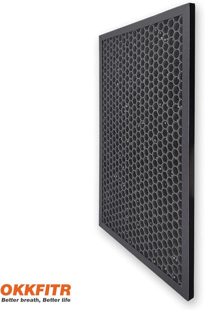 3-Stage Replacement Filter: Particulate Filter+ Activated Carbon | Compatible with Sharp KC-850U & KC-C100U Air Purifiers (1 SET Pack)