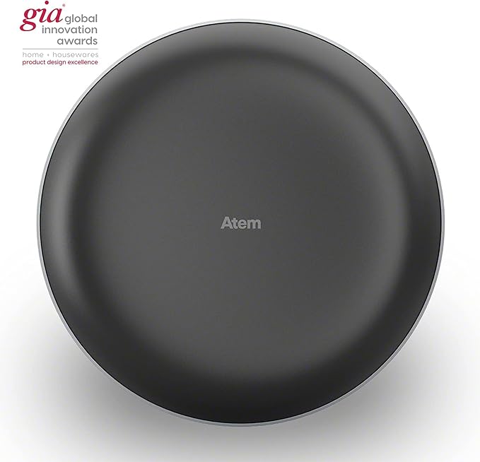 IQAir Atem Car Portable HEPA Air Purifier, Filters for Pollution, Odors, Gases, Car Fumes, and Asthma Triggers, Bacteria, Viruses, Great for Travel or Daily Commute, Swiss Design, Made in Germany
