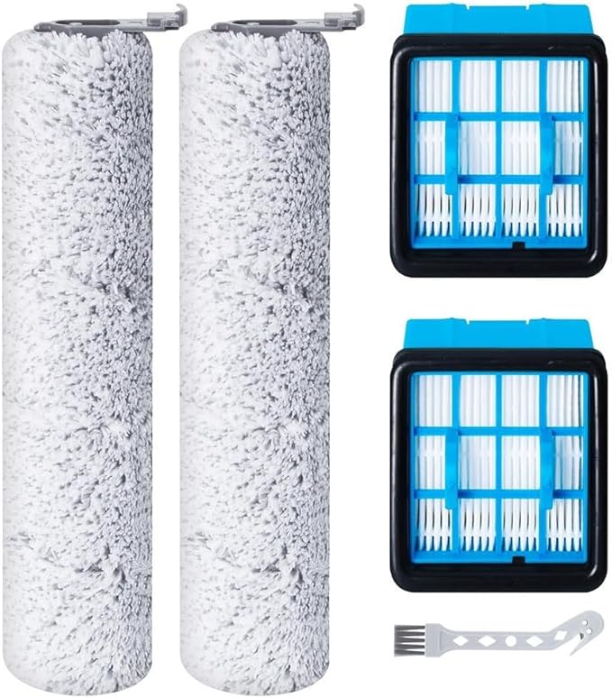 Crosswave-Omniforce Brush Rolls And Filters, Fit For Bissell For CrossWave For OmniForce 3912N | 4046 Floor Scrubber, Wet Dry Vacuum Cleaner, Washable And Reusable