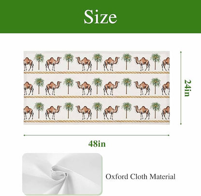 Fluorescent Light Covers for Ceiling Lights Desert Camel Magnetic Light Filters 1 Pack 4x2 ft Boho Southwest Date Trees Ceiling Lights Cover for Classroom Office School Home Drop Lamp Decor