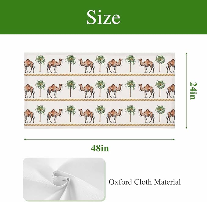 Fluorescent Light Covers for Ceiling Lights Desert Camel Magnetic Light Filters 4 Pack 4x2 ft Boho Southwest Date Trees Ceiling Lights Cover for Classroom Office School Home Drop Lamp Decor