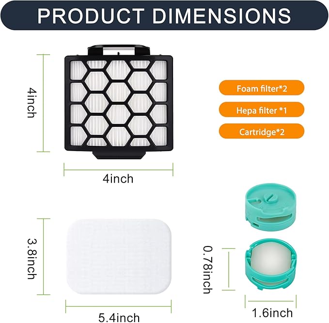 ZU102 Odor neutralizer cartridge & replacement filter for shark ZU102 ZU100 rotator vacuum, for shark zu102 rotator pet upright vacuum，Parts # 1238FT60 & 1239FT60 & 1541FC3000,1 pack