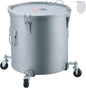 VEVOR Fryer Grease Bucket, 8 Gal Oil Disposal Caddy with Caster Base, Carbon Steel with Rust-Proof Coating, Oil Transport Container with Lid, Lock Clips, Filter Bag for Hot Cooking Oil Filtering