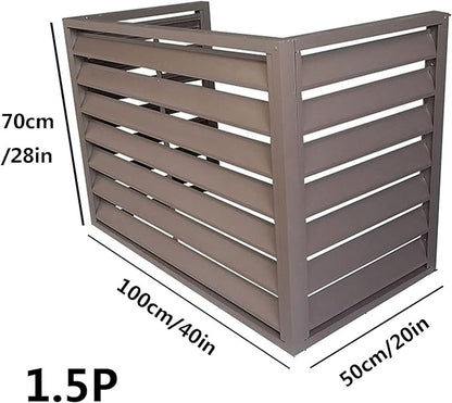 Outdoor air conditioning fence, multifunctional air conditioning privacy screen, outdoor air conditioning hidden protective cover, sturdy and durable,easy to install,suitable for gardens and balconies