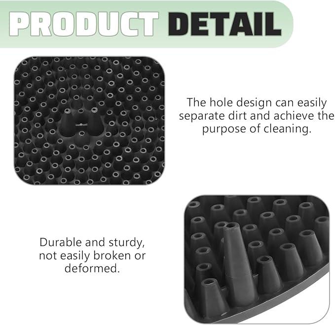 Bullet Car Wash Bucket Grit Trap Inserts, Vehicle Detailing Wash Filter for Remove Dust and Dirt, Automotive Cleaning Tool Fits 12 Inch Diameter Bucket, Universal for SUV RV Truck (Black)