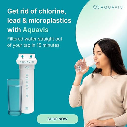 Aquavis Pulse 10 Under Sink Water Filter System, Third-Party Tested, Removes Lead, PFAS, Chlorine, Microplastics, VOCs, High-Flow Activated Carbon Filtration, DIY 15-Min Install, 750 Gallons Capacity