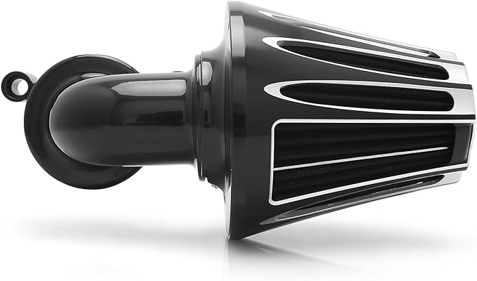 Big Sucker cone Air filter intake for harley air Cleaner Sportster Softail fatboy heritage dyna touring street road king Glide (Deep style -Black, Type A : For Sportster XL models)
