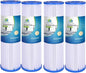 CFS – Whole House Water Filter Cartridges Compatible with EQ-304-20, EQ-PFC.35 Models – Removes Bad Taste and Odor – Replacement Filter Cartridge (4 Pack - Pleated Filter)