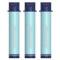 Waterdrop Gravity Water Filter Straw, Camping Water Filtration System, Water Purifier Survival for Travel, Backpacking and Emergency Preparedness, 0.1 Micron, 3 Pack, Light Blue