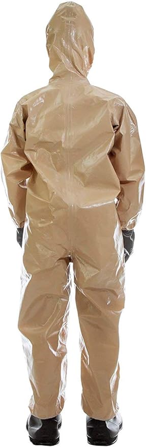 MIRA SAFETY Suit Disposable Protective Coverall with Hood and Elastic Cuff Size (YL)