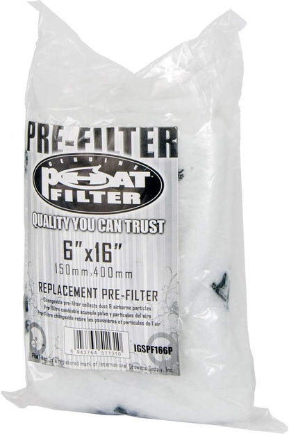 IGSPF166PF, 6" x 16" Pre-Filter, Silver