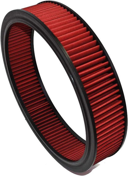 A-Team Performance 14x3 Air Filter Element - Washable & Reusable High Flow Filter - Compatible with GM, Ford & Mopar Oldsmobile & Pontiac