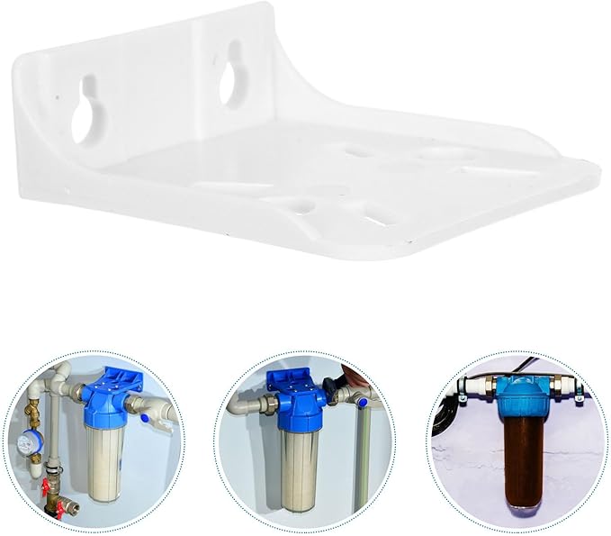 BESTYASH 10 Pcs Wall Mounting Water Filter Brackets Plastic Housing Rack for Kitchen Water Purifier Accessories Easy Tool-Free Installation