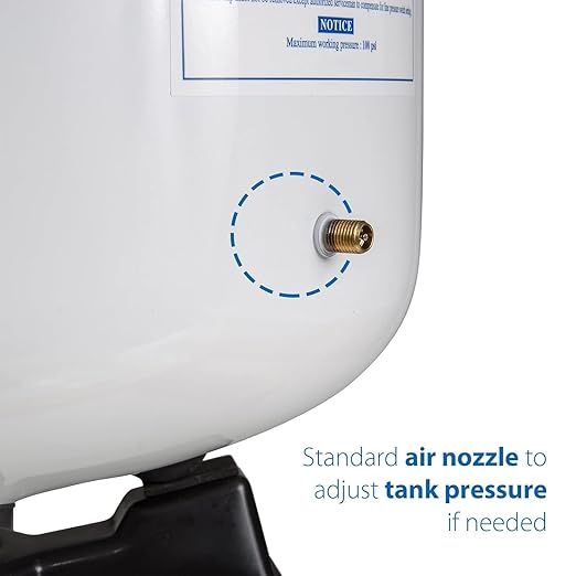 iSpring T55M 5.5 Gallon Residential Pre-Pressurized Water Storage Tank for Reverse Osmosis (RO) Systems , White