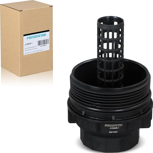 FOCUSFILTER 15620-0S010 OEM Grade Oil Filter Housing Cap, for Toyota Tundra 5.7L V8 2007-2013, Sequoia 5.7L V8 2008-2019, Land Cruiser, Lexus LX570 2007-2019, Replaces 15620-38010, 917-016