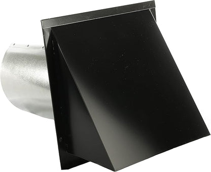 FAMCO Galvanized Steel Hooded Wall Vent with Screen, Used for Air Intake, Air Supply or Exhaust Applications